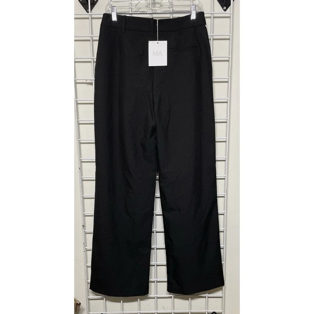 NWT Nia The Brand Messi women's‎ trouser Pants Black Size Medium